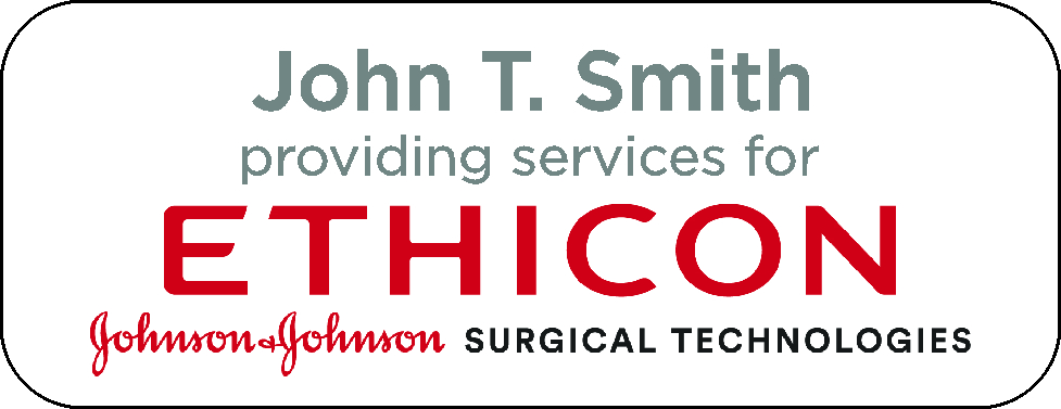Ethicon Providing Services Badge